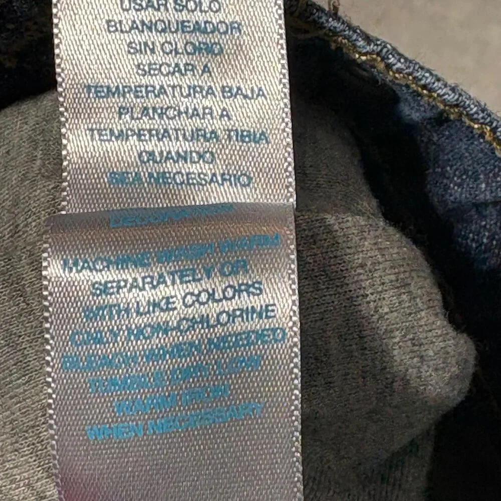 Infant Baby Girl 6-9 M Flannel Fleece Lined Jeans Lot of 2 pants - Picture 6 of 11